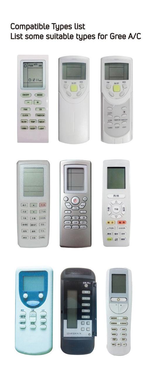 GR01V Universal Remote Control for Tosot, Kinghome, Gree/Gree Vita Air Conditioner & Heat Pump Air Conditioner, Auto Code Searching, Pairs with Multiple Models