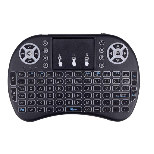 Wireless Keyboard & Air Mouse & Touchpad Control, For TV/ TV Box/ XBOX360/ PS3/ Computer/ Latop with multi-colour backlight