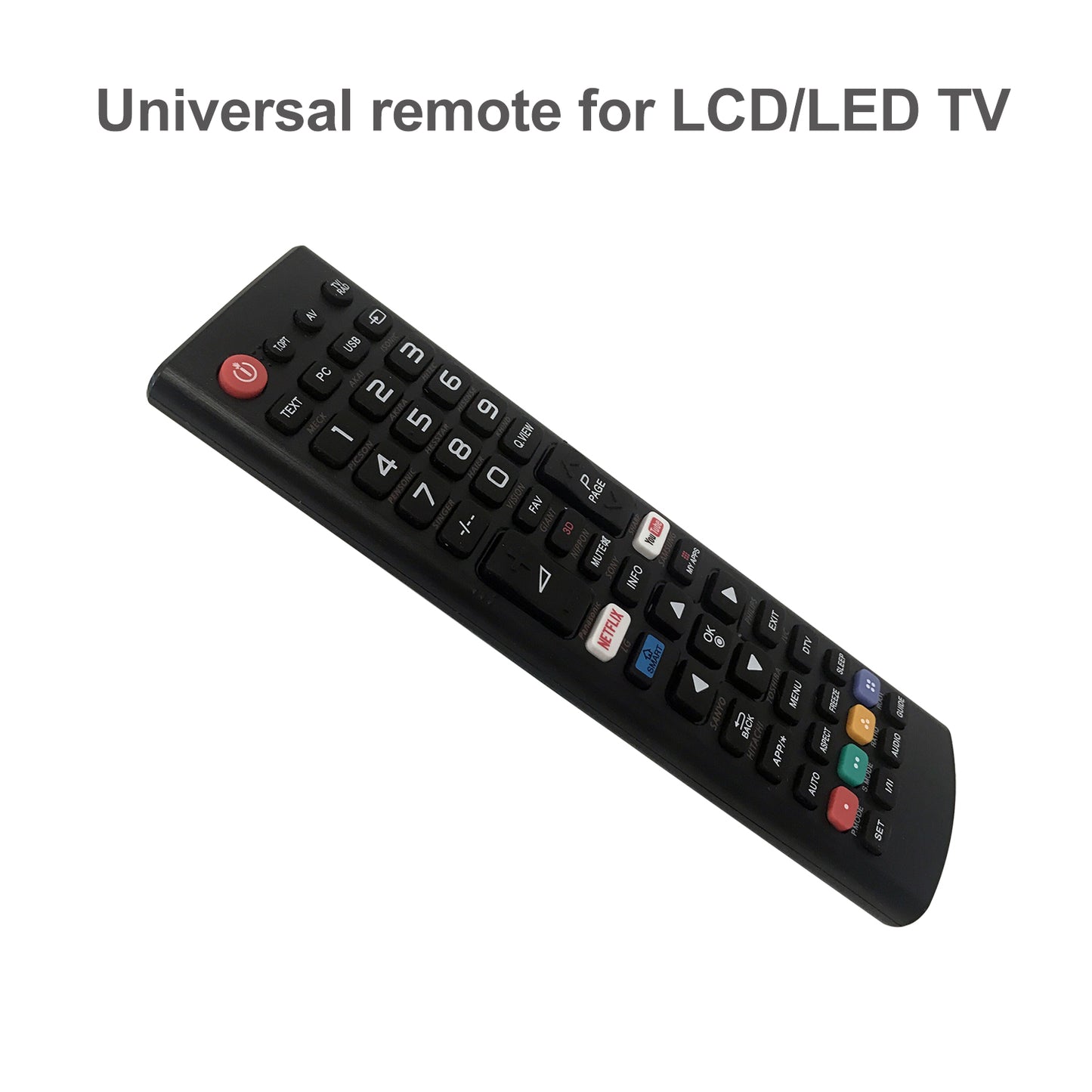 CRC1376M Universal TV Remote Control for LG, Samsung, Sony, Hisense, Panasonic, Philips, Sharp, Sanyo, Toshiba, Hitachi, TCL