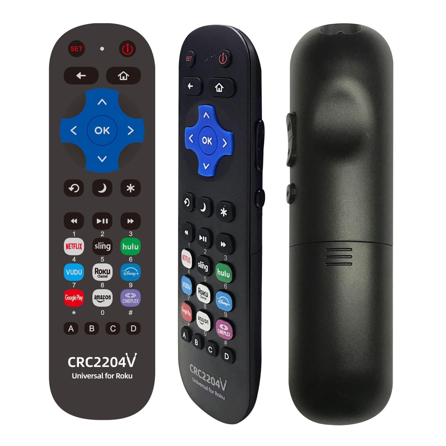 Remote Control For All Roku TV, For TCL, Insignia, Hisense, Sharp, Element, Hitachi, RCA, JVC, Onn, Philips TV With Roku TV System [Not For Roku Stick]