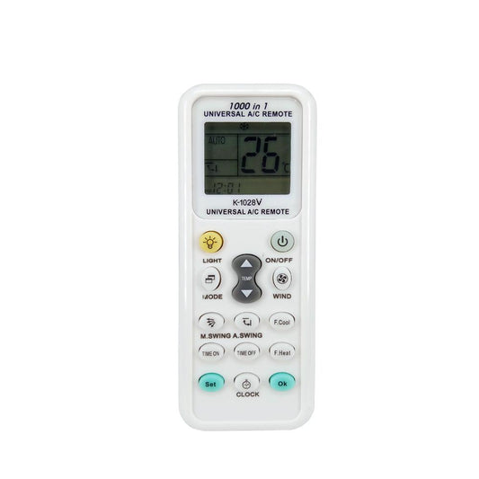 K-1028V Universal Air Conditioner A/C Remote Control for Haier, Hitachi, Panasonic, LG, Sharp, Gree, Midea, Bosch, Toshiba, Sanyo Air Conditioner Remote Control 1000 in 1