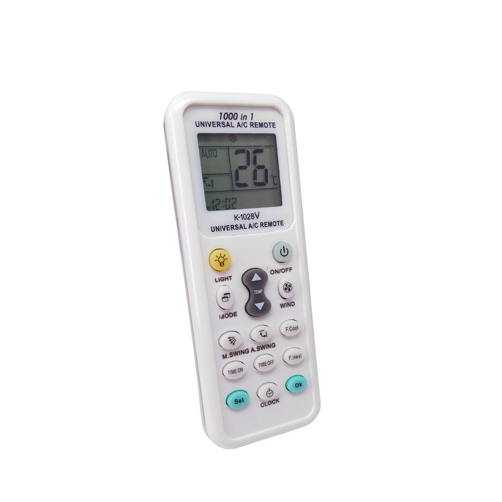 K-1028V Universal Air Conditioner A/C Remote Control for Haier, Hitachi, Panasonic, LG, Sharp, Gree, Midea, Bosch, Toshiba, Sanyo Air Conditioner Remote Control 1000 in 1