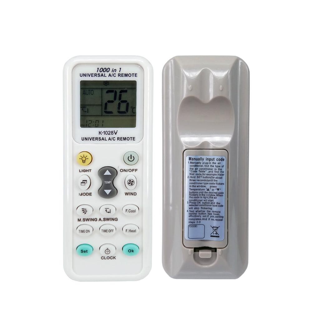 K-1028V Universal Air Conditioner A/C Remote Control for Haier, Hitachi, Panasonic, LG, Sharp, Gree, Midea, Bosch, Toshiba, Sanyo Air Conditioner Remote Control 1000 in 1