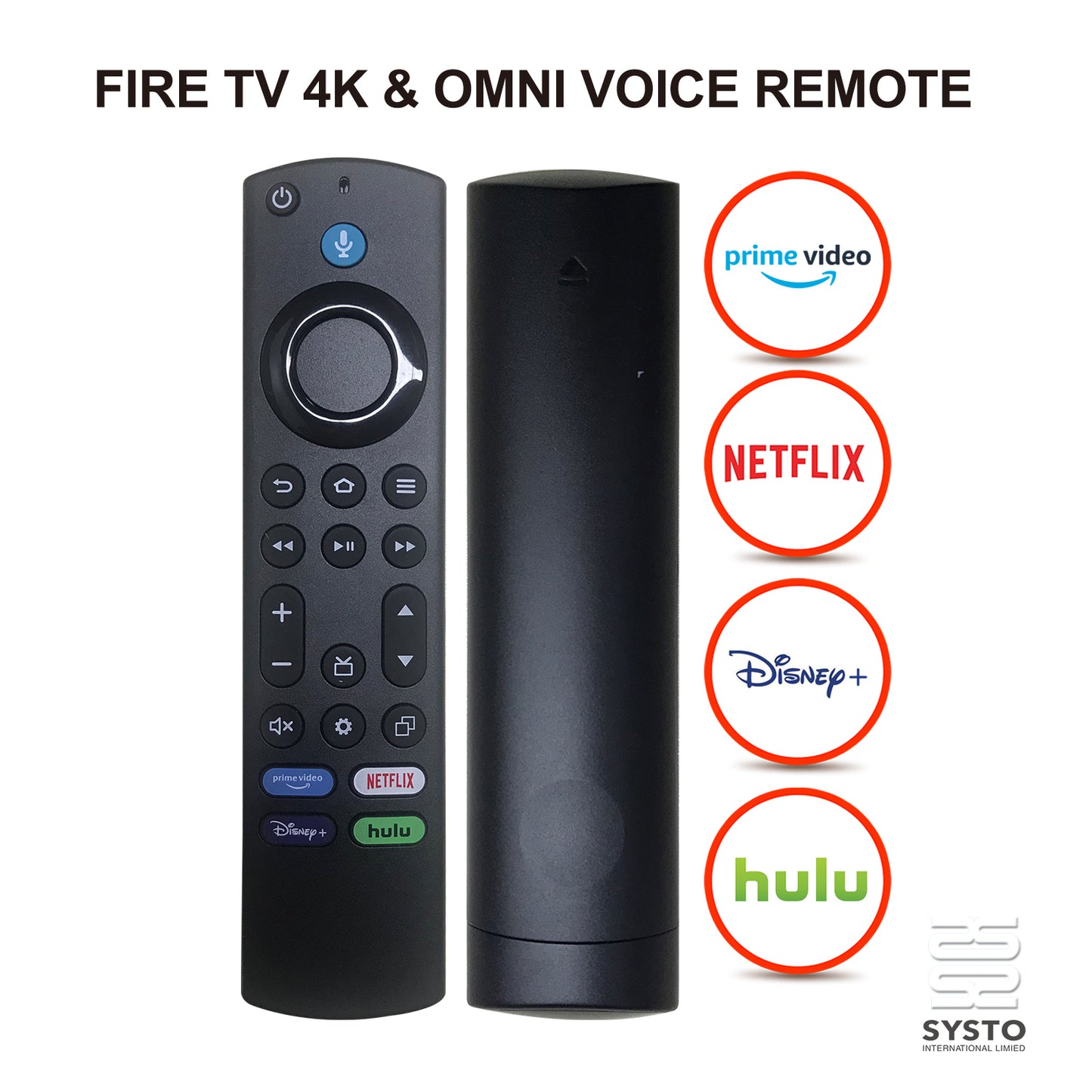 Voice Replacement Remote fit for Amazon Omni Series Fire TV 43" 50" 55" 65" 75" 4K UHD Smart TV 4K65M600A 4K43M600A 4K55M600A 4K75M600A 4K50M600A Amazon Fire TV 4-Series 4K50N400A 4K43N400A 4K55N400A