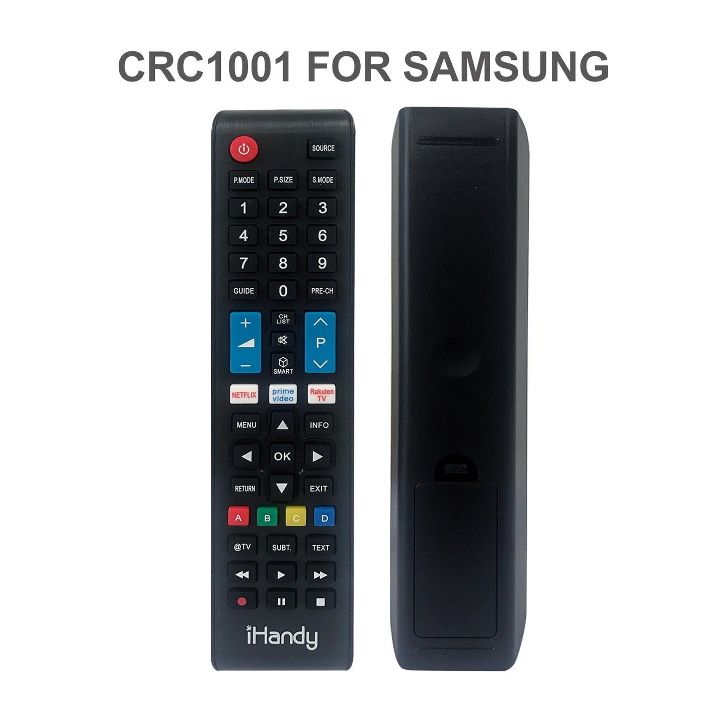 CRC1001 iHandy All-In-One Universal TV Remote Control For Samsung TV, Works With Most BN59/ AA59 Series Models