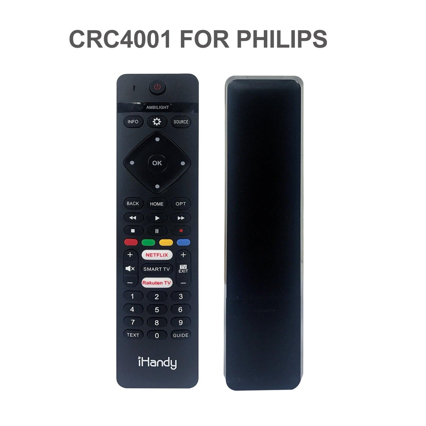 CRC4001 Universal TV Remote Control Work with Philips LCD LED HDTV 3D TVs