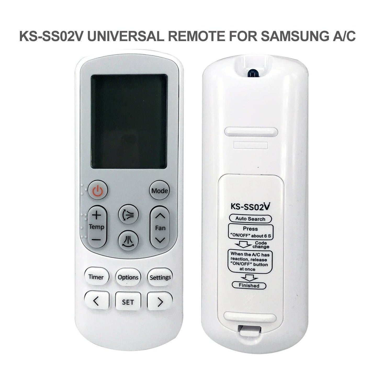 KS-SS02V Air Conditioner AC Remote Control For Samsung, With Same Functions As Original Devices