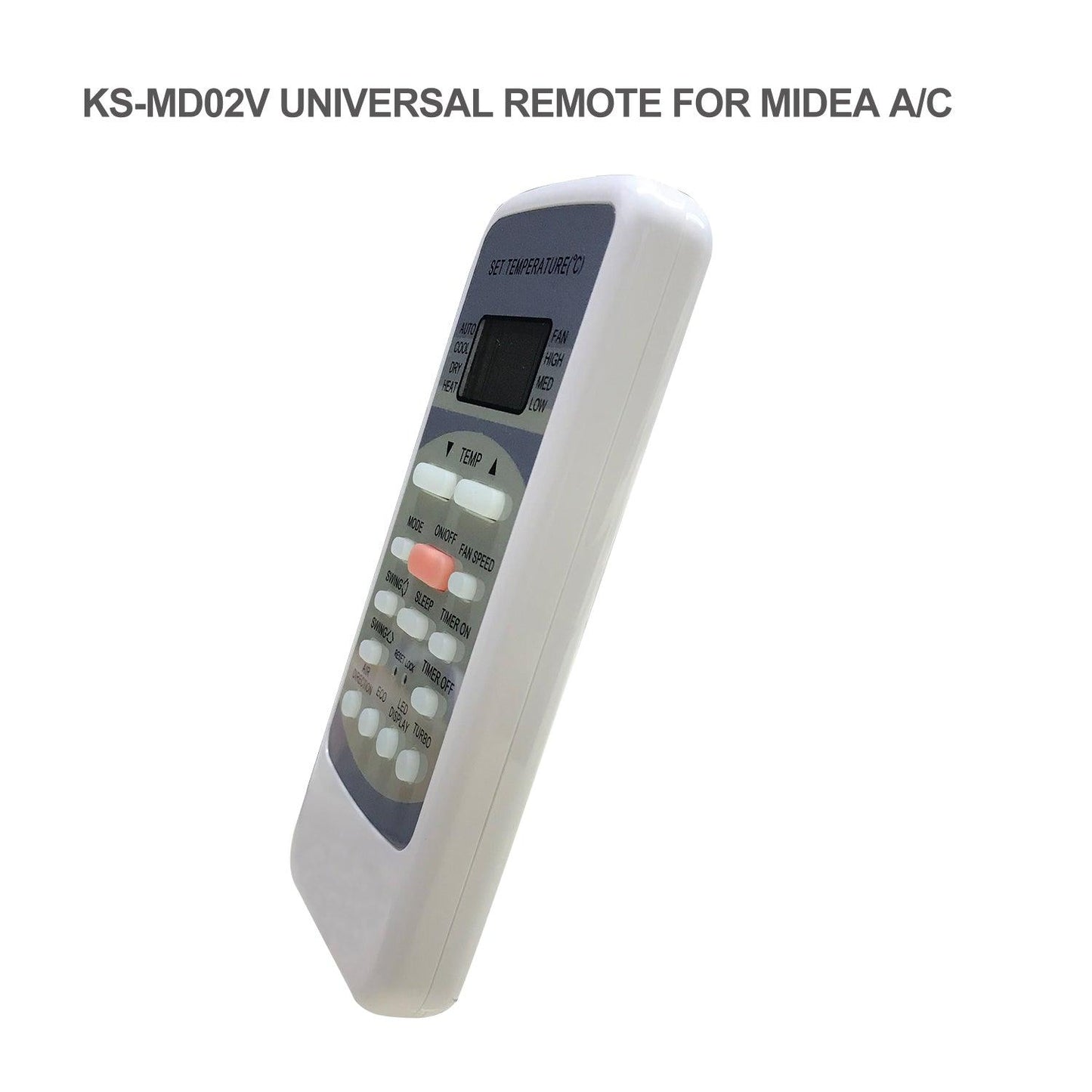 MD02V Universal AC Remote Control for MDV, Midea Air Conditioner & Heat Pump A/C, Auto Code Searching