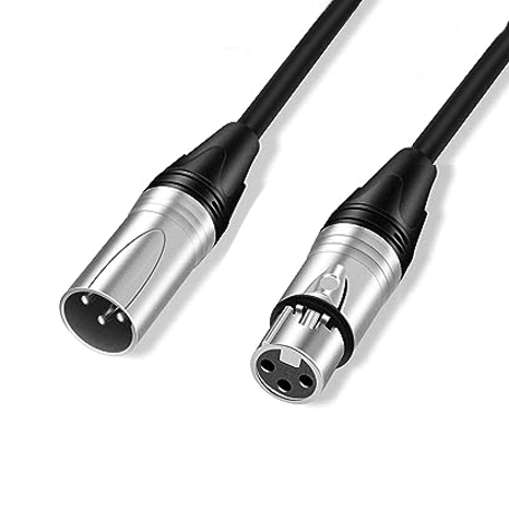 XLR Professional Audio/Stereo Cable, XLR Male to XLR Female Extension Cable For Microphone, Mixer, Recording Studio, Podcast, Music Performance, DJ, MPC480