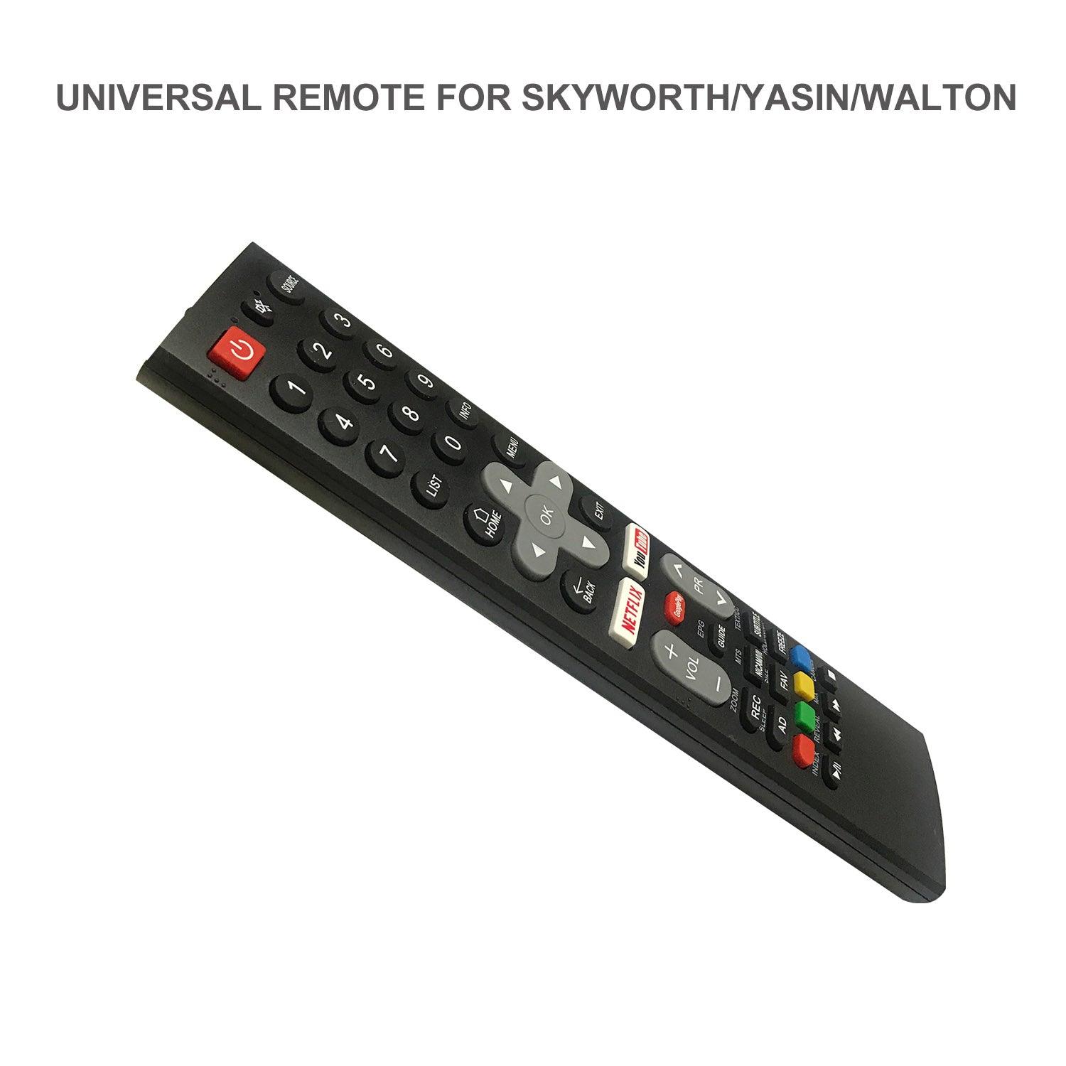 Universal Remote Control Replacement for Skyworth Walton Yasin TV