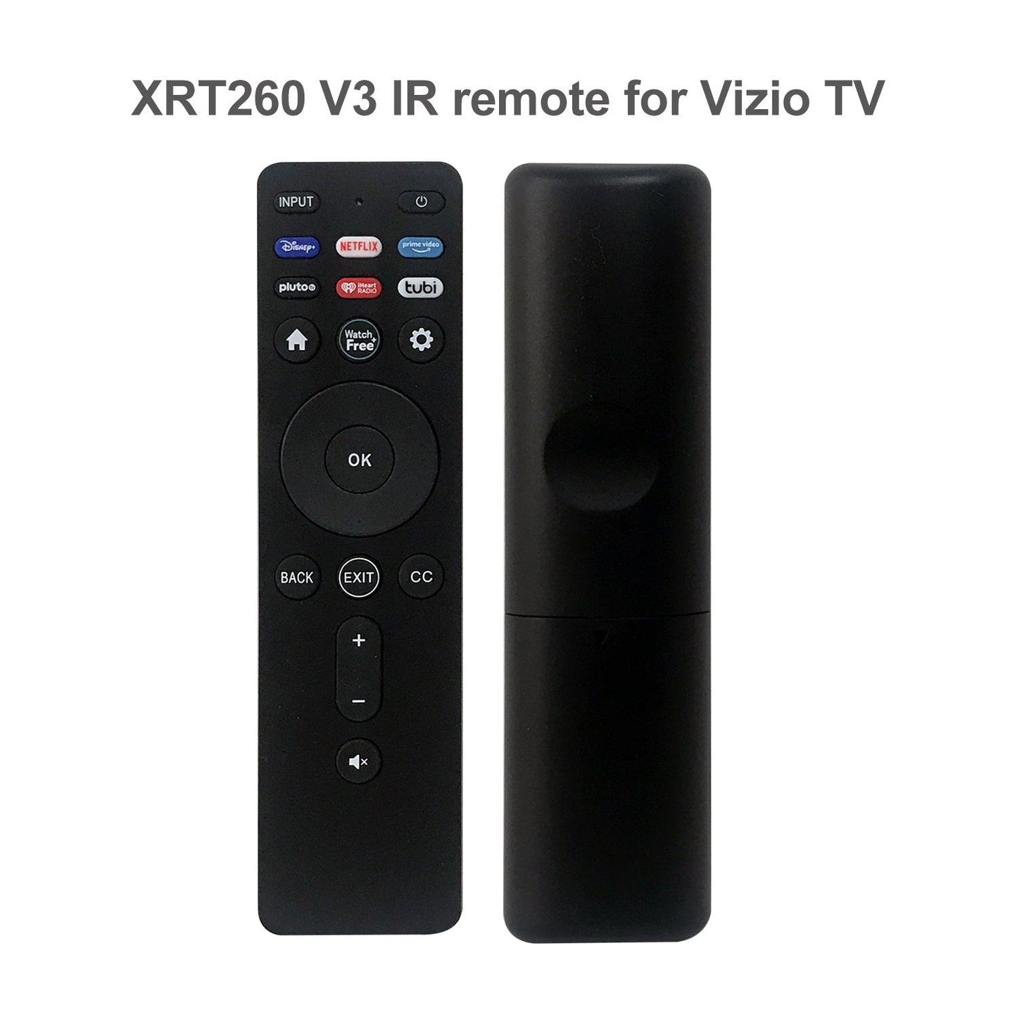 New Replacement Infrared IR Remote Control XRT260 fit for Vizio V-Series and M-Series 4K HDR Smart TV with Shortcut App Keys Disney+, Netflix, Prime Video, Pluto, iHeart Radio, TUBI, Watchfree (Version 3)