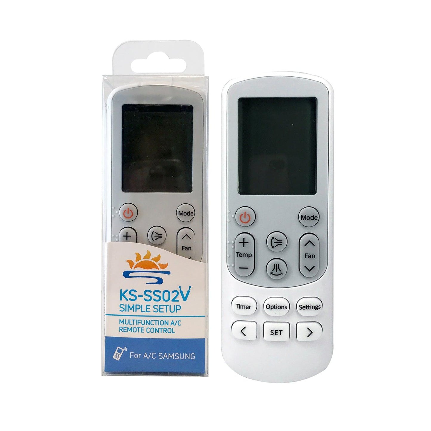 KS-SS02V Air Conditioner AC Remote Control For Samsung, With Same Functions As Original Devices