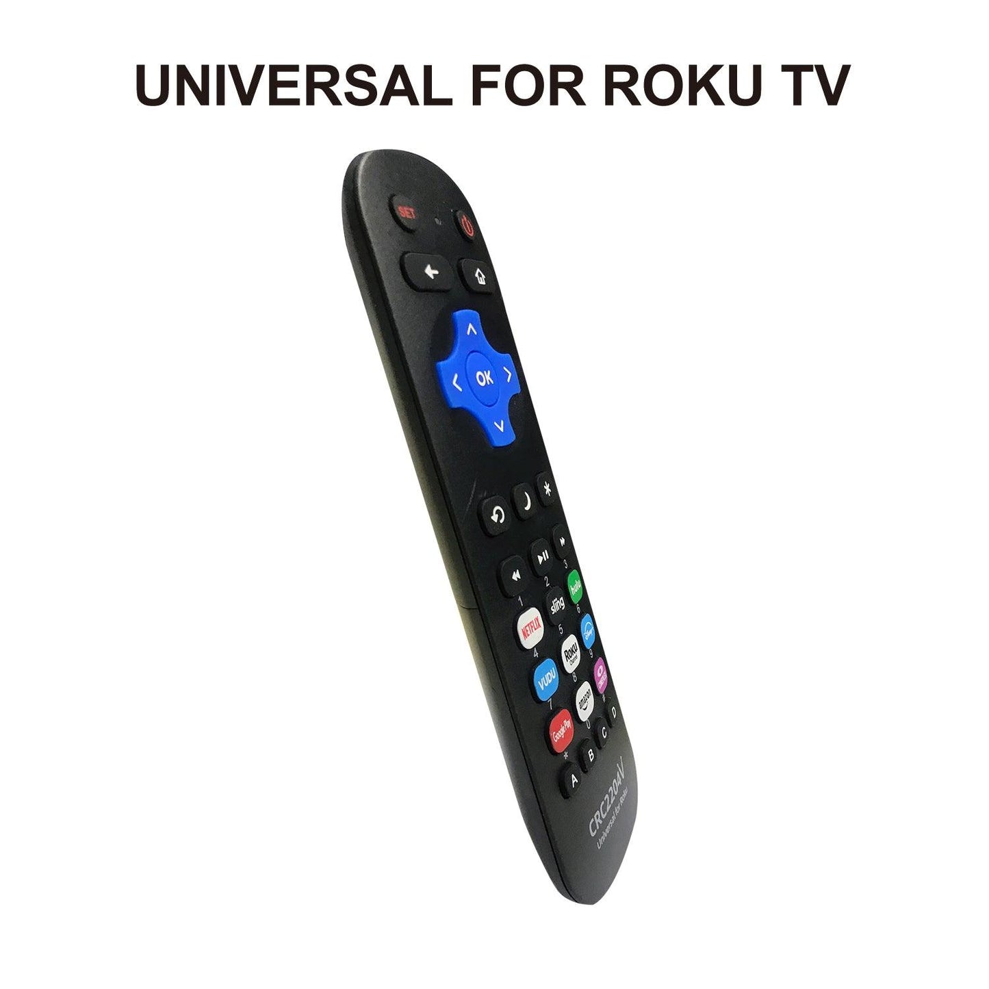 Remote Control For All Roku TV, For TCL, Insignia, Hisense, Sharp, Element, Hitachi, RCA, JVC, Onn, Philips TV With Roku TV System [Not For Roku Stick]