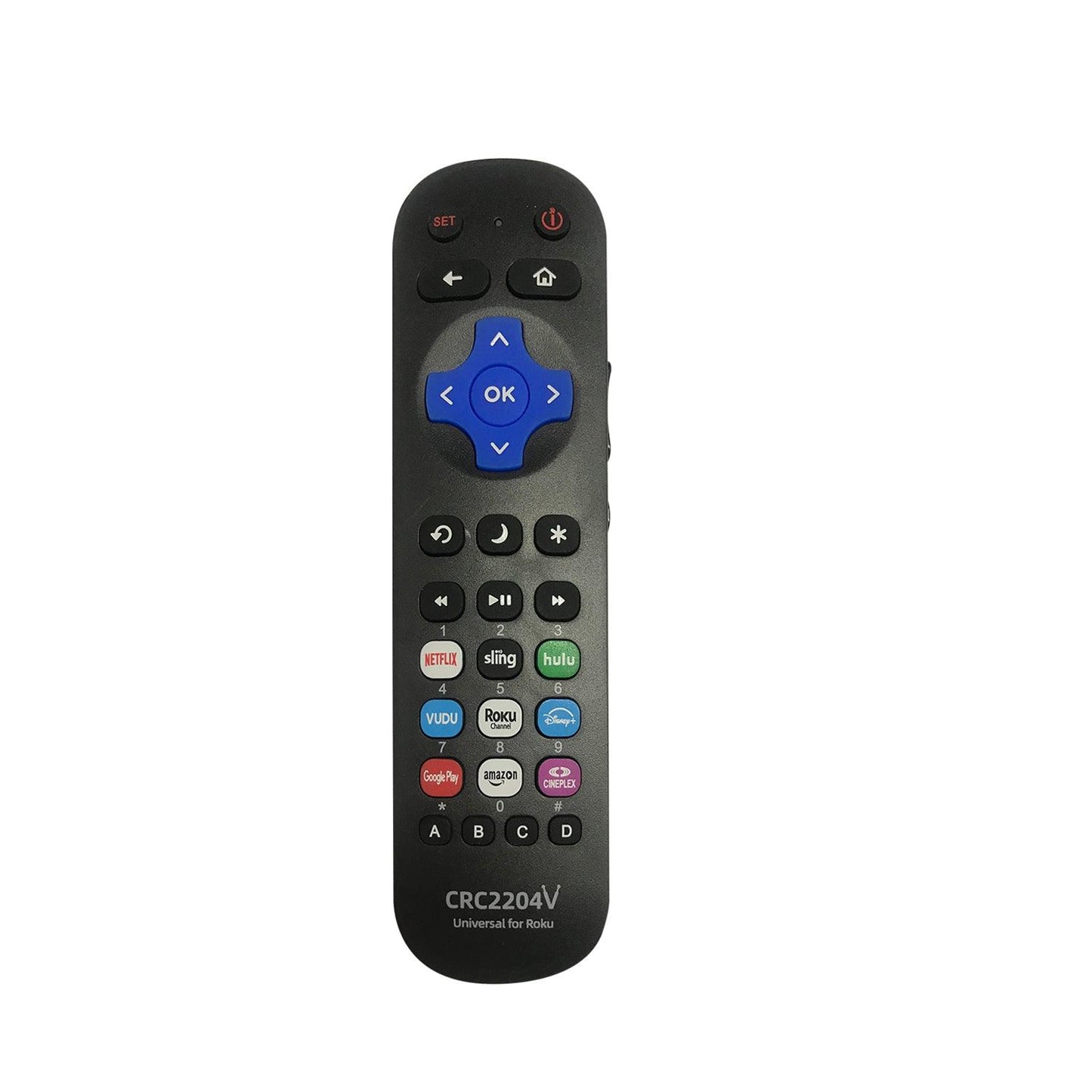 Remote Control For All Roku TV, For TCL, Insignia, Hisense, Sharp, Element, Hitachi, RCA, JVC, Onn, Philips TV With Roku TV System [Not For Roku Stick]