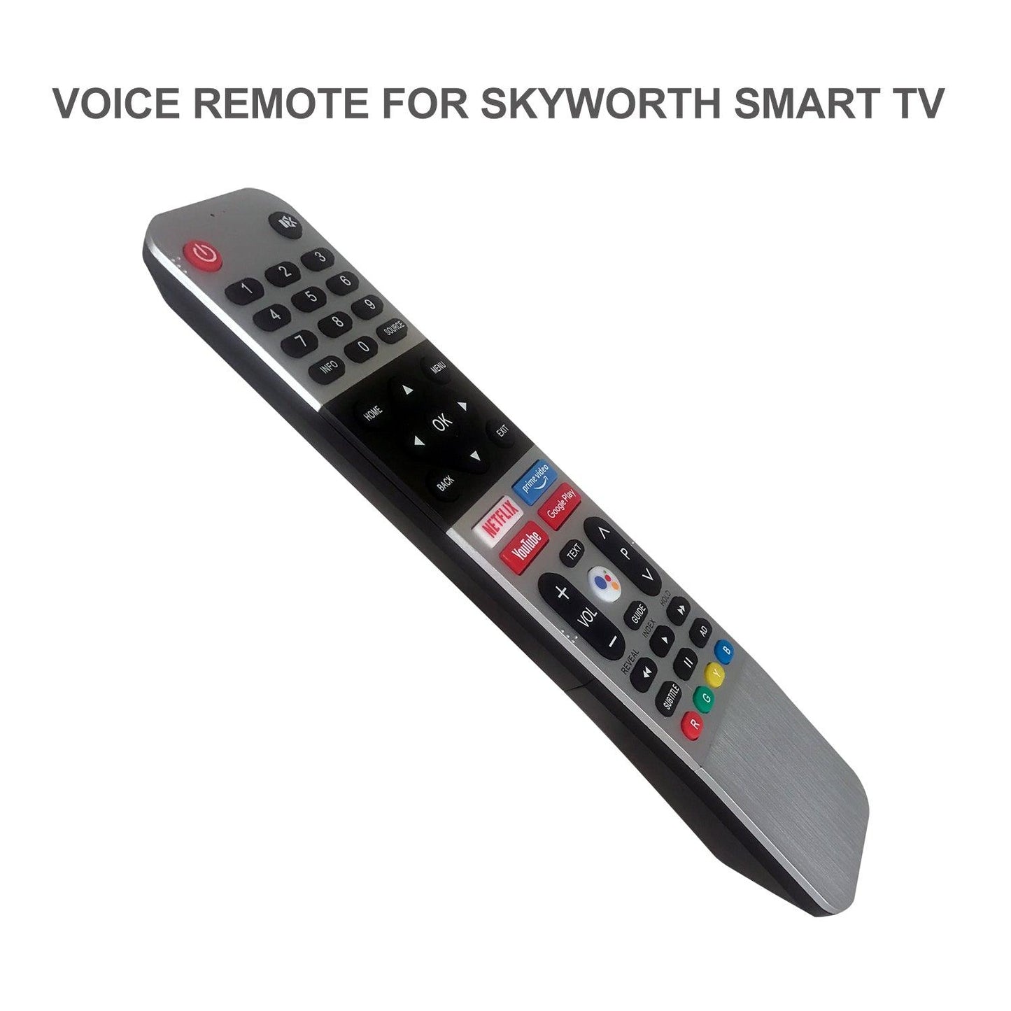 SWV01 BT-SKW Voice Remote Control For Skyworth TV, Works With Most Models, 539C, HS, UB Series And More