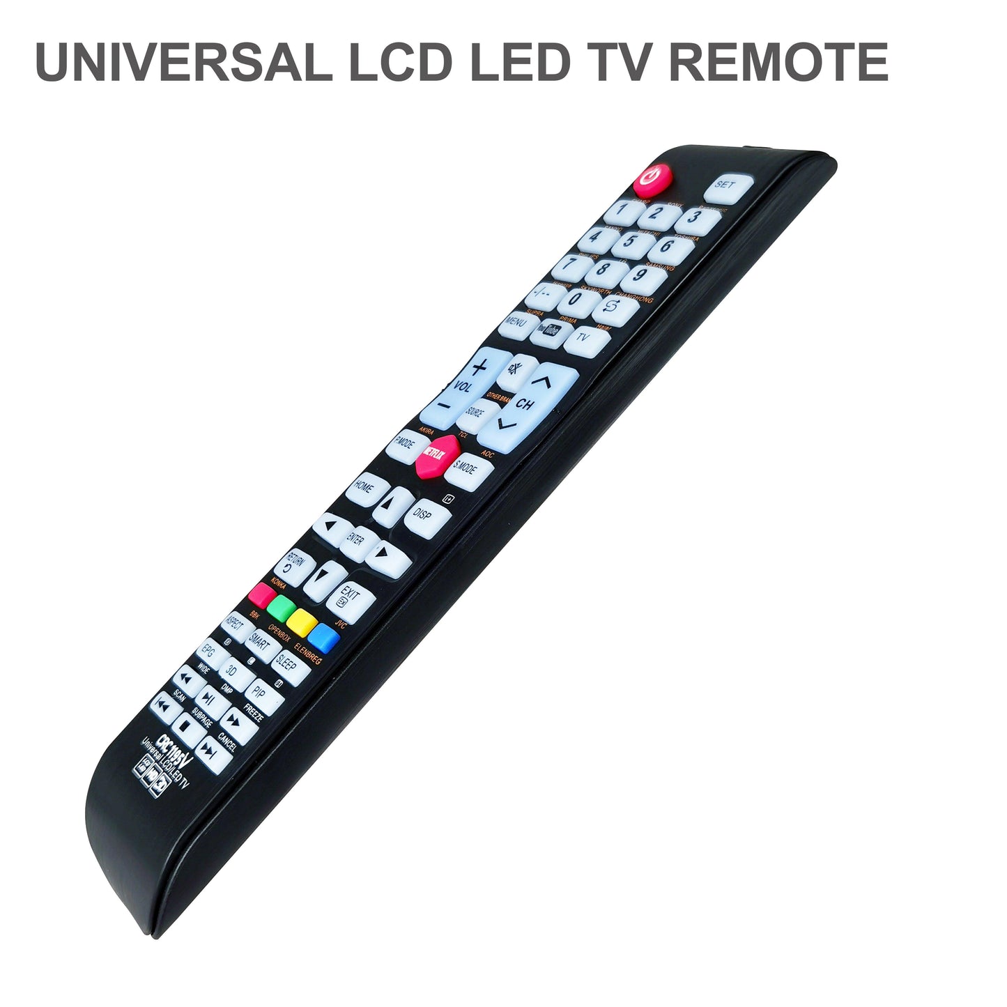 CRC1195V Universal TV Remote Control For LG, Samsung, Sony, Hisense, Panasonic, Philips, Sharp, Sanyo, Toshiba, Hitachi, TCL