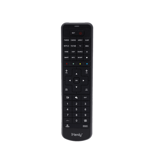 CRC1908 IPX3 iHandy Waterproof Universal TV Remote Control - Direct Replacement Remote Control For LG, Samsung, Sony TVs