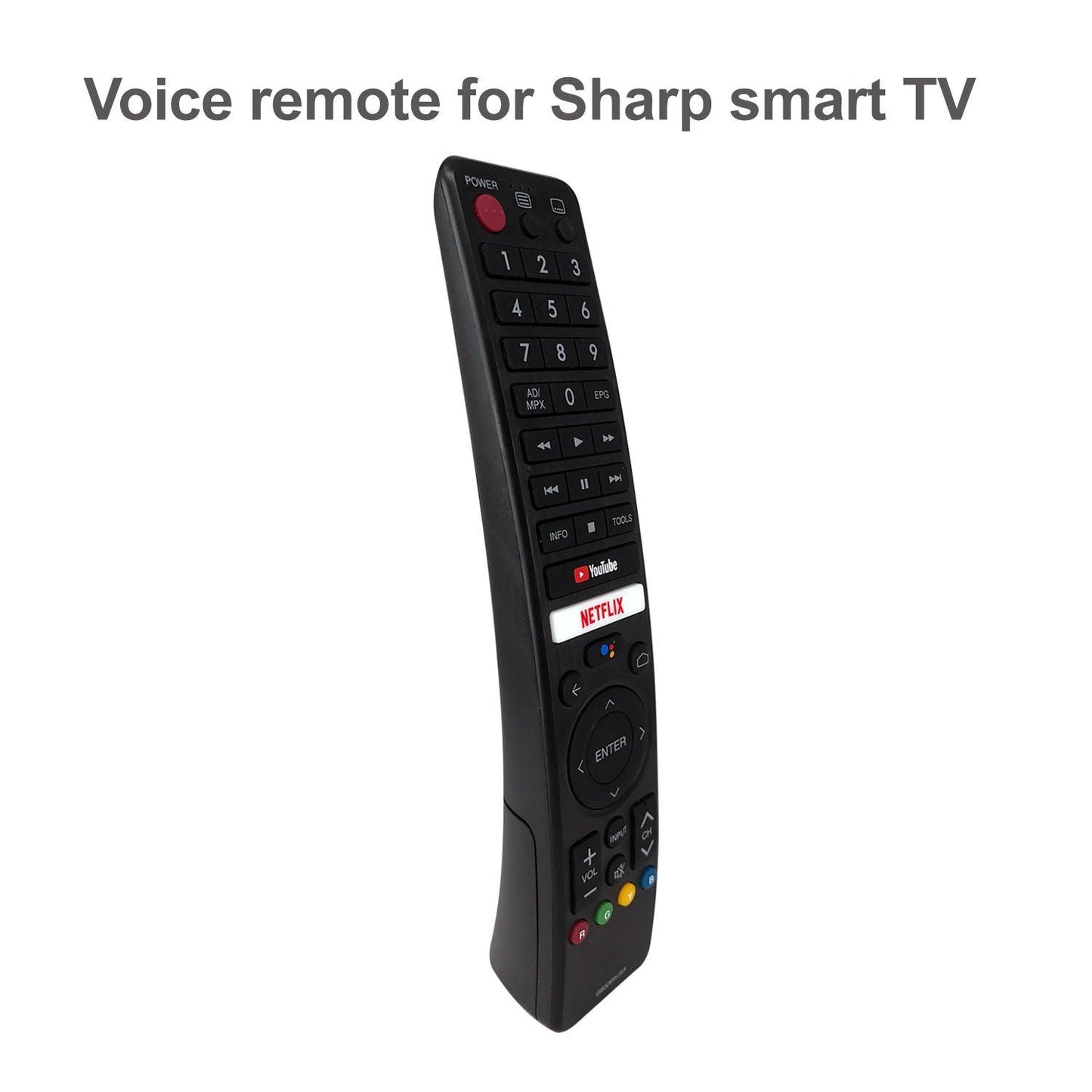 Voice Remote Control BT-GB326 GB326WJSA For Sharp AQUOS TV, Smart TV 2T Series, 4T Series Multiple Models