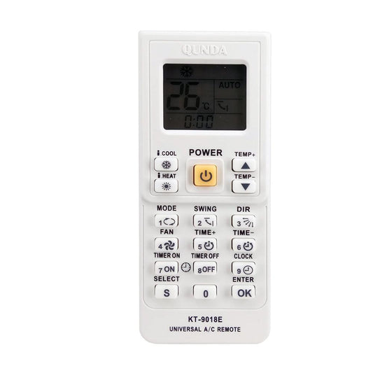 KT-9018E Universal Air Conditioner AC Remote Control Compatible With Mitsubishi Toshiba Hitachi Fujitsu Daewoo LG Sharp Samsung Electrolux Sanyo