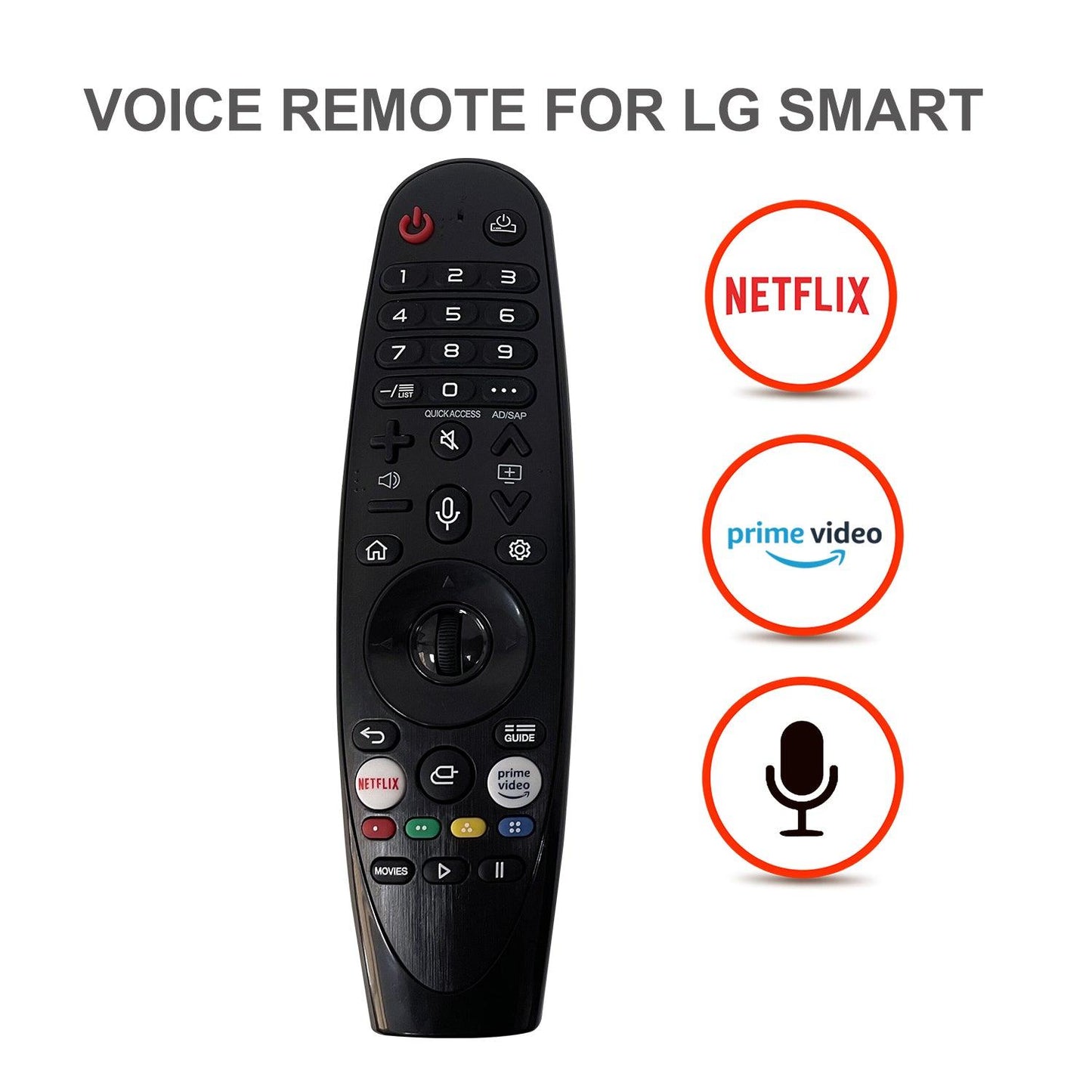 AN-MR20GA Voice Command Magic Remote Control For LG 2020 Smart TV, Nano, W9, E9, C9, B9, SM, UM, OLED Series