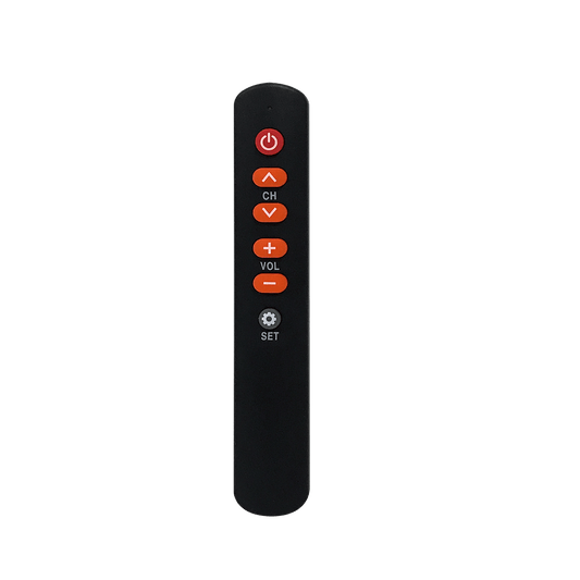 IR Learning Remote Control with Big Buttons, 6 Keys Universal Remote Control for TV STB DVD HiFi VCR